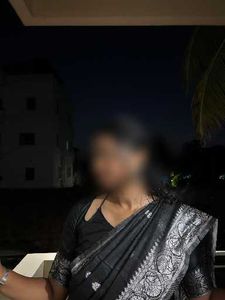 Black Saree with Silver Border