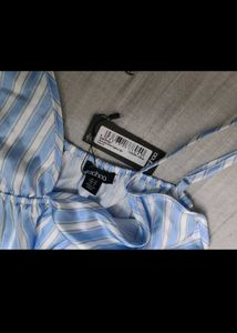 Blue &amp; White Striped Cami Top