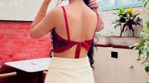 Boho Cream &amp; Burgundy Crocheted backless Top 👠