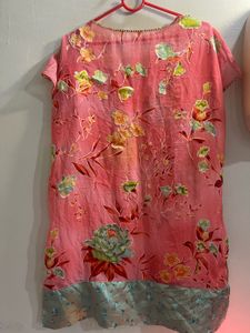 Beautiful Pink Floral Kurta