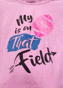 Pink Graphic Long Sleeve T-Shirt