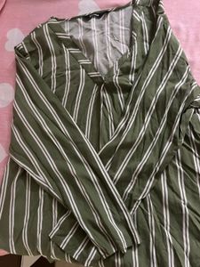 Striped V-Neck Top