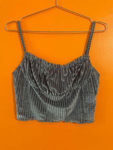 Velvet Ruched Camisole Top
