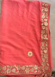 pure chiffon sari