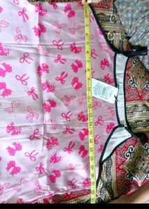 Pink Bow Print Sleep Dress