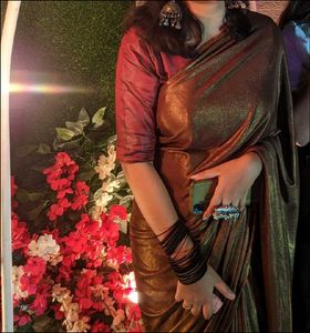 Dual chrome saree