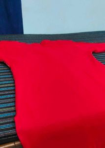 Stylish Red Kurta with Elegant Pattern