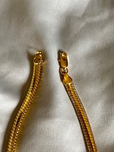 18K Gold Plated Pipa Bella Snake Chain + Box