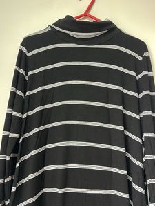 Striped Turtleneck Long Sleeve Top