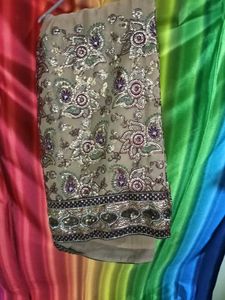 Embroidered Saree heavy