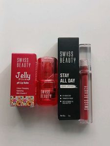 Swiss Beauty Lip Balm & Liquid Lipstick Set