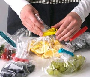 Plastic Food Snack Bag Pouch Clip Sealer (20 Pcs)