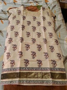 Chanderi Silk Work Kurta