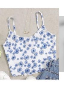 Floral Cami Crop Top