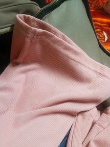 Soft Pink Ribbed Jumpsuit
