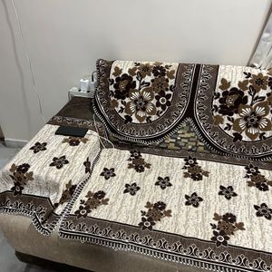 Floral Sofa Cover Set of 6 Pieces