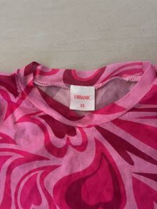 Pink Swirl Crop T-Shirt