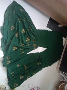 Yellow Anarkali Kurta with Sequins