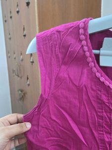 Willis Sport Vibrant Pink Sleeveless Kurta
