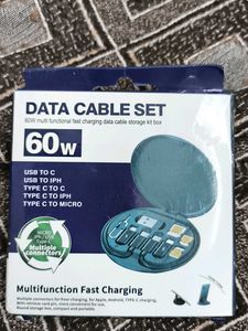 60W Fast Charging Data Cable Set