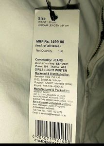 New White Jeans Pant For Girls Branded