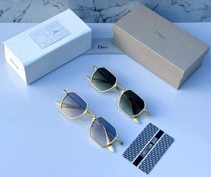 Dior Octagonal Sunglasses - Gold/Black