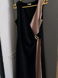 Stylish Color Block Midi Dress