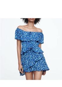 Floral Print Mini Dress by Zara