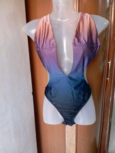 Stylish Ombre One-Piece Swimsuit