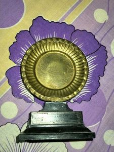 Vintage Brass Pedestal Dish