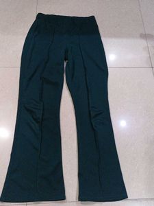 Dark Green Flared Pants
