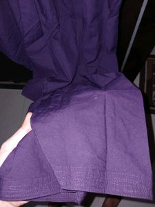 Elegant Deep Purple Kurti with Patiala Pyjama Set
