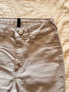 Women's Flared Beige Jeans
