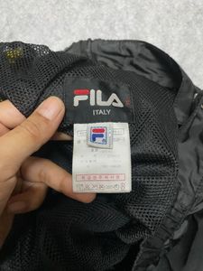 Fila Track Pants Black Yellow