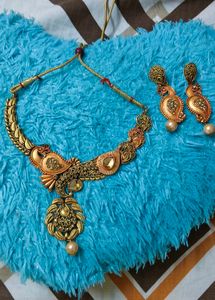 Peacock Design Necklace Set
