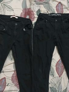 Stylish Black Jeans - Pack of Two