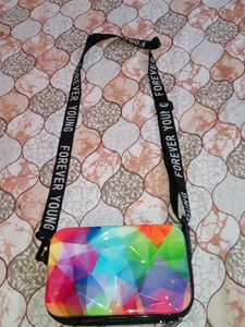Vibrant Geometric Crossbody Bag