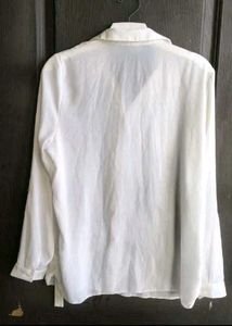 Classic White Button-Up Shirt