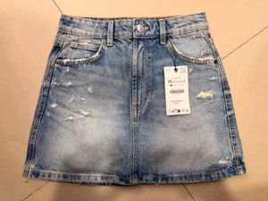 Zara Denim Mini Skirt