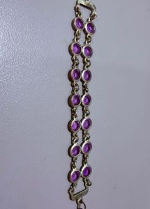 Elegant Purple Stone Bracelet