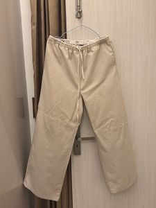 Cream Wide Leg Pants