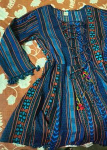 Ethnic Peplum Short Kurti M Size