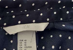 Navy Blue Polka Dot Sleeveless Top