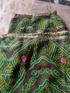 Vibrant Green Bandhani Dupatta