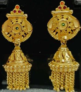 Exquisite Gold plated Jhumka Earrings