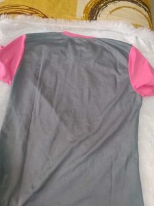 Pink &amp; Grey Athletic T-Shirt