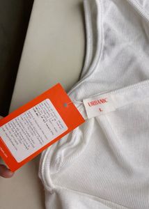 Urbanic White Backless Crop Top with Tie-Back