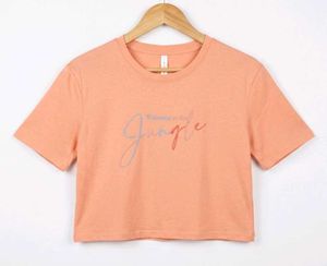 Peach "Welcome to the Jungle" Crop Top