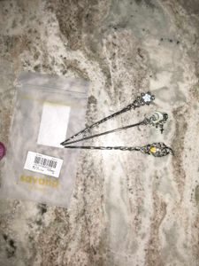3 Pcs Star Hairpin Set - Elegant Silver