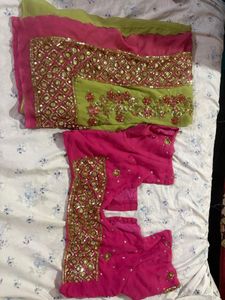 Embellished Saree with Blouse